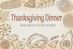 Thanksgiving dinner design kit Product Image 1