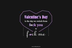 Valentine's Day funny cute adult quotes for t-shirts. Product Image 3