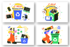 10 E-Waste Recycling Center Illustration Product Image 3