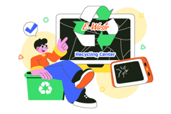10 E-Waste Recycling Center Illustration Product Image 4