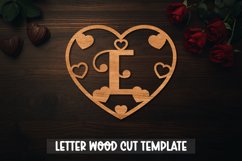 Valentine Laser Cut Alphabet letter Product Image 6