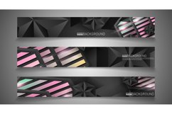 Set banner background for your design. vector graphic design Product Image 1