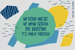 Boogie Down! Handlettered Sans Font - Free Font Of The Week Product Image 3