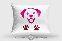 Dog face SVG | cute dog SVG | puppy | happy dog Product Image 4