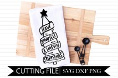 Have yourself a happy Christmas - Hand Lettered SVG Product Image 1