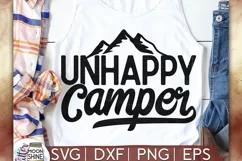 Unhappy Camper SVG DXF PNG EPS Cutting Files Product Image 1