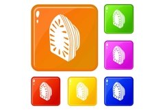 Iron icons set vector color Product Image 1