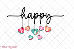 Happy Easter SVG Design Cute Easter Quotes SVG Bunny SVG Product Image 4