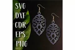 Jewelry Svg, Earrings SVG, Boho Earrings Laser cut. Product Image 1