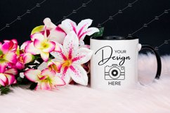 Mug Mockup 11 Oz Blank White Coffee Cup Mock up Black Handle Product Image 1