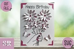 3D Birthday card insert design| Paper cutting |Cricut Card Product Image 3