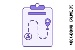 Colored Planning Icon Product Image 1
