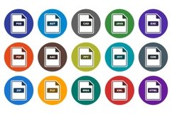 Set Of File Format Icons Product Image 1
