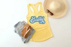 Funny Summertime Saying T-Shirt SVG - Salty SVG Product Image 1