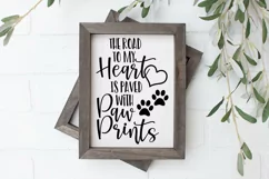 The Road to my Heart is Paved with Paw Prints SVG Cut File Product Image 3