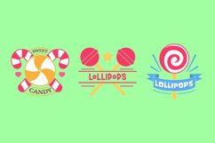 Sweet Candy Badge Illustrations Product Image 1