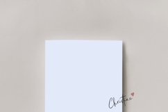 Minimal Flat Lay Paper Card Mockup, Poster Wall Art Mockup Product Image 2