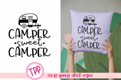 Camping svg Camper Sweet Camper svg png dxf eps Product Image 1