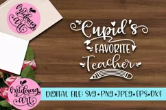 Cupids's favorite Teacher svg, png, jpeg, eps and dxf Product Image 2