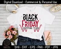 Black Friday Shopping Team - Black Friday SVG, Holiday SVG Product Image 2