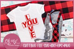 Love You Valentine&#039;s Day Wedding SVG EPS DXF PNG Product Image 1