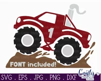 Kids Monster Truck Svg | Kids Monster Truck Shirt Svg Files Product Image 2