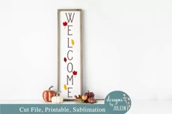 Fall Welcome Porch SVG, Sublimation, Printable, Cricut Product Image 1