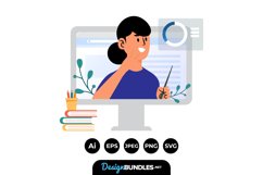 Online Class Illustrations Product Image 1