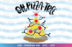 Christmas svg Oh Pizza Tree funny christmas lights Product Image 1