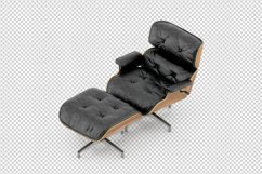 Isometric Arm Chair 3D isolated render Product Image 1