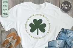 St. Pattys Day Circle SVG - SVG, PNG, EPS, DXF, Cut File Product Image 1