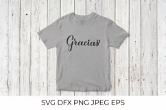 Gracias SVG. Thank you calligraphy hand lettering in Spanish Product Image 2