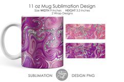 Sublimation mug template, fluid art, chunky glitter Product Image 1