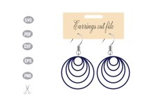 Earrings Template SVG Product Image 1