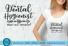 Dental hygienist svg - I'm a dental hygienist svg file Product Image 1