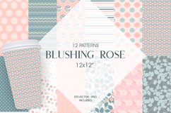 Blushing roses Pattern collection, vector ai, eps and Product Image 1