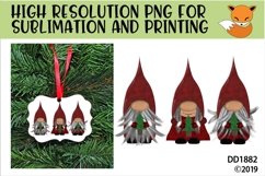 Christmas Nordic Gnome Trio Sublimation Product Image 1