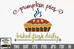 Pumpkin Pies SVG Cut File - Fall Farmhouse SVG PNG DXF EPS Product Image 6