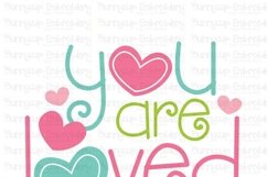 You Are Loved SVG Cut File and Clipart Product Image 2