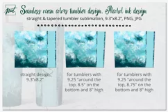 Tumbler design | Green colors tumbler sublimation design Product Image 2