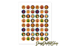 Owls Digital Collage Sheet,Autumn Images,Thanksgiving Circle Product Image 3