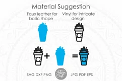 Coffee earring SVG, coffee jewelry, earrings template Product Image 5