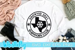I Survived Snovid '21 Svg Snowvid '21 Survivor Svg Texas Svg Product Image 1