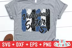 Volleyball SVG | Volleyball Sister | Shirt Design Product Image 1