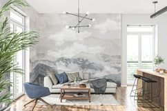 Wall mockup - Wallpaper mockup - Living room scene Product Image 1