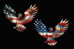 USA. Eagle. 4th of July. Sublimation design PNG Product Image 2
