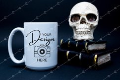 Halloween Mug Mockup 15 Oz Blank White Coffee Cup Product Image 1