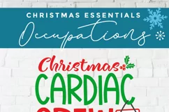 Christmas Cardiac svg - a cardiac christmas crew svg file Product Image 4