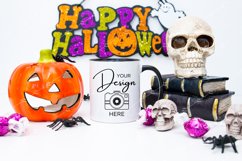 Halloween Mug Mockup 11 Oz Blank White Coffee Cup Product Image 1