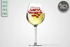 Happy Valentines Day Retro SVG - PNG, DXF, EPS, SVG Product Image 7